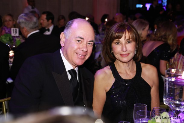 Rick Friedberg and H.E. Maguy Maccario Doyle and guest attend the 2018 Princess Grace Awards Gala at Cipriani 25 Broadway in New York City.