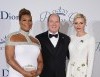 T.S.H Prince Albert II and Princess Charlene with Queen Latifah