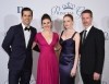 New York City Ballet principals Robbie Fairchild and Tiler Peck (Princess Grace Award winner) standing with Gala Co-Chairs and Princess Grace Award Winners Gillian Murphy and Ethan Stiefel